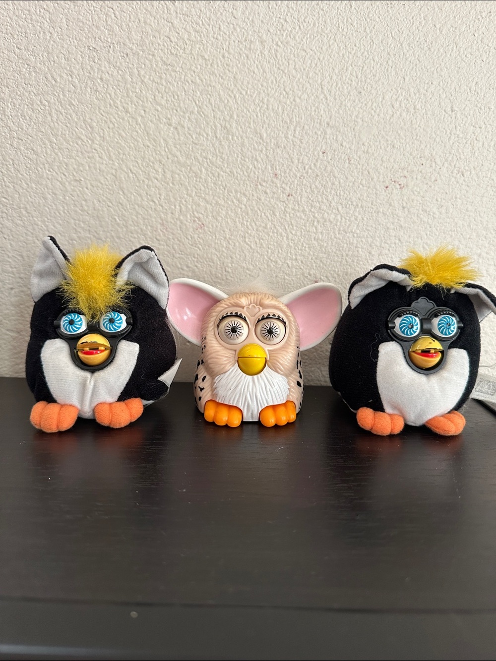 VINTAGE Set of 3 Furby, McFurbys Toys 1998, collectible